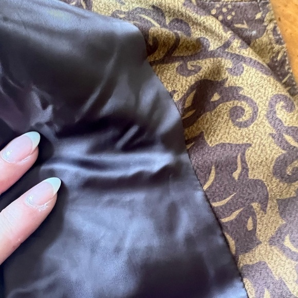 Like New Peruvian Connection Brown Blazer Floral Size 12 - Picture 8 of 8